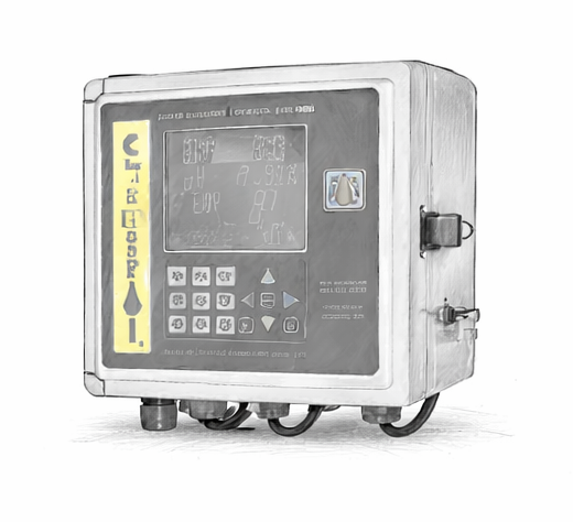 Water chemistry controller for monitoring and dosing pool chemistry