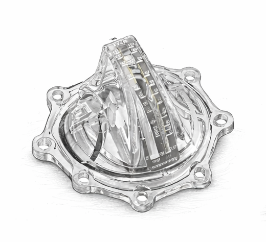 Flow meter used to verify circulation rates through a pool system